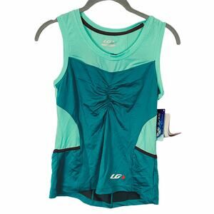Garneau Icefit Reflective Cycling Tank Top Mint/Teal XS